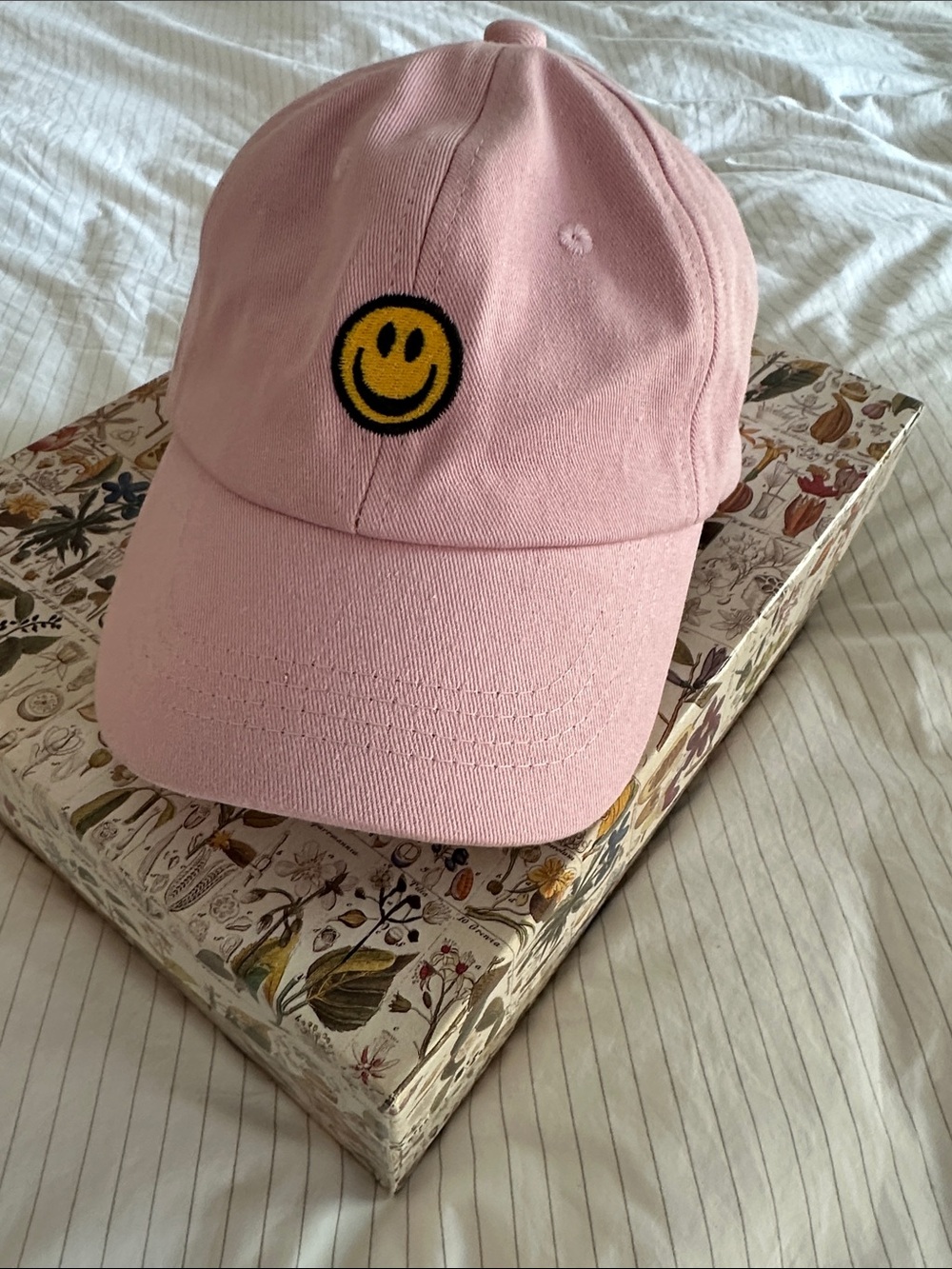 Pink Sonmony Smiley Face Cap